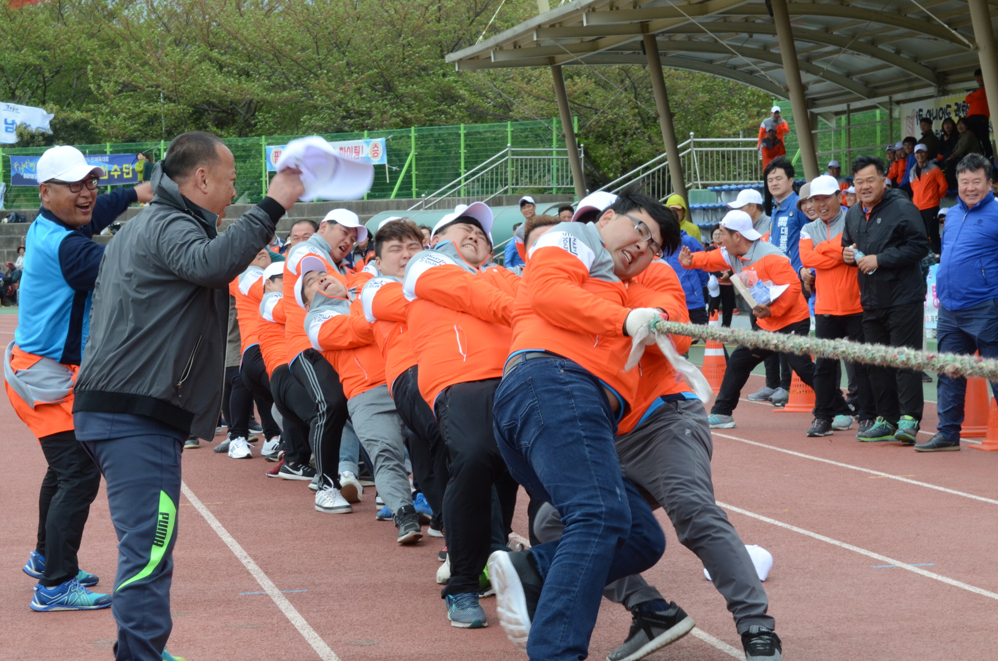 제52회 제주도민체전 대회1일차 경기(4.13 애향운동장 민속경기 줄다리기)
